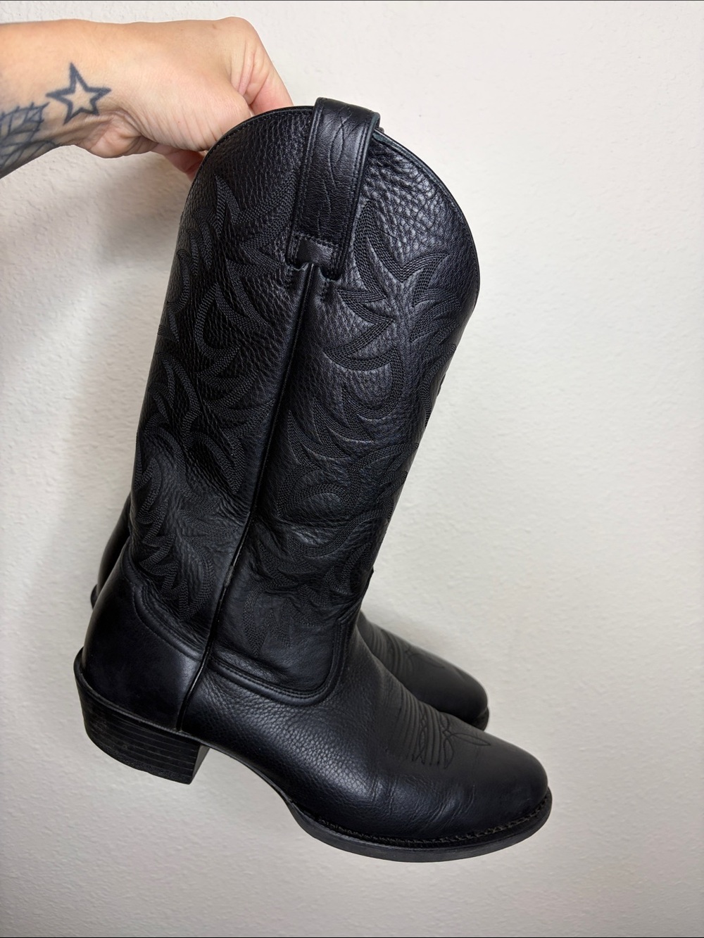Ariat | Men’s Black Heritage Deertan Western Performance Boots Size 11